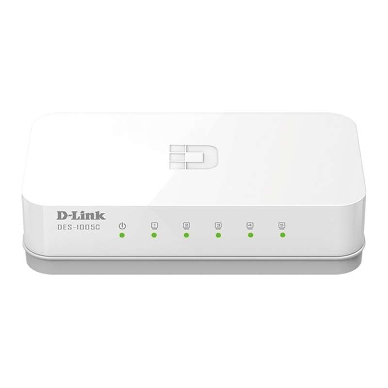 D-Link DES-1005C 5-Port 10/100 Mbps Unmanaged Desktop Switch