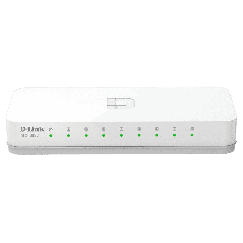 D-Link DES-1008C 8-Port 10/100 Mbps Unmanaged Switch