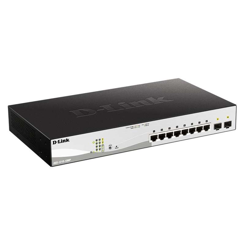 D-Link DGS-1210-10MP 10-Port Gigabit Smart Managed PoE Switch