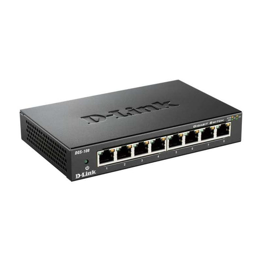 D-Link DGS-108 8-Port Gigabit Unmanaged Desktop Switch