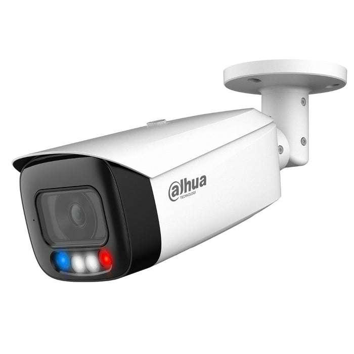 كاميرا داهوا ملون ليلي مطري بخاصية انذار ولواح ضوئي 8 ميغابكسل . حساس اشعة 40 متر