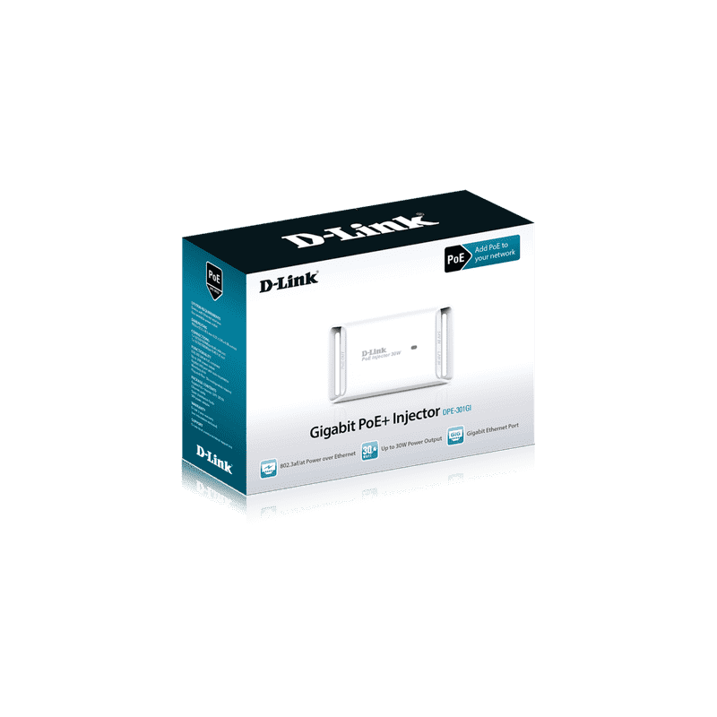 D-Link DPE-301GI Gigabit PoE+ Injector