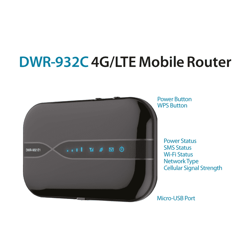 D-Link DWR-932C 4G/LTE Mobile Router