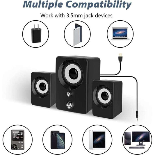 USB 2.1 Speaker E-1304 With Subwoofer