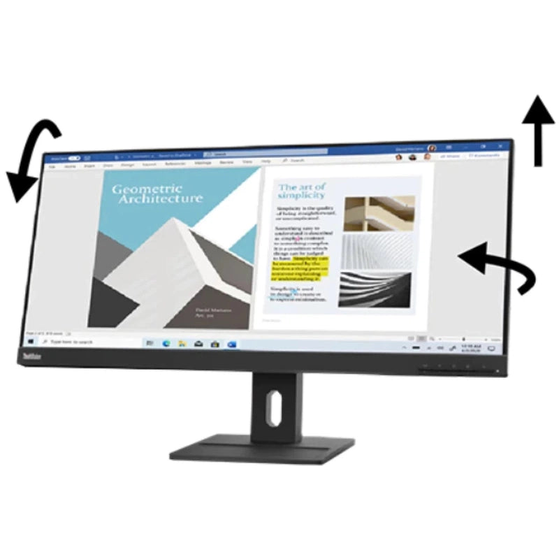 Lenovo ThinkVision E29w-20 29" IPS Ultra Wide 90Hz Built-in Speakers Adjustable Stand