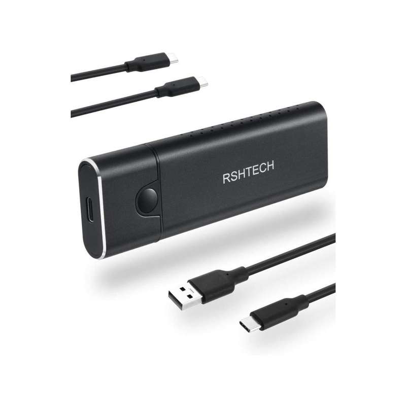 Rshtech USB 3.2 Gen 2 M.2 NVMe PCle/ SATA SSD Enclosure