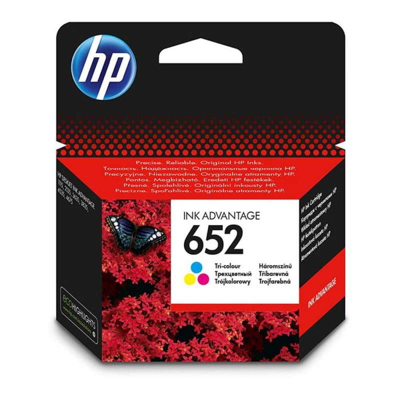 HP 652 Color Original Inkjet Advantage Cartridge For Deskjet 1115.2135.3635.3636.3775.3785.3787.3835