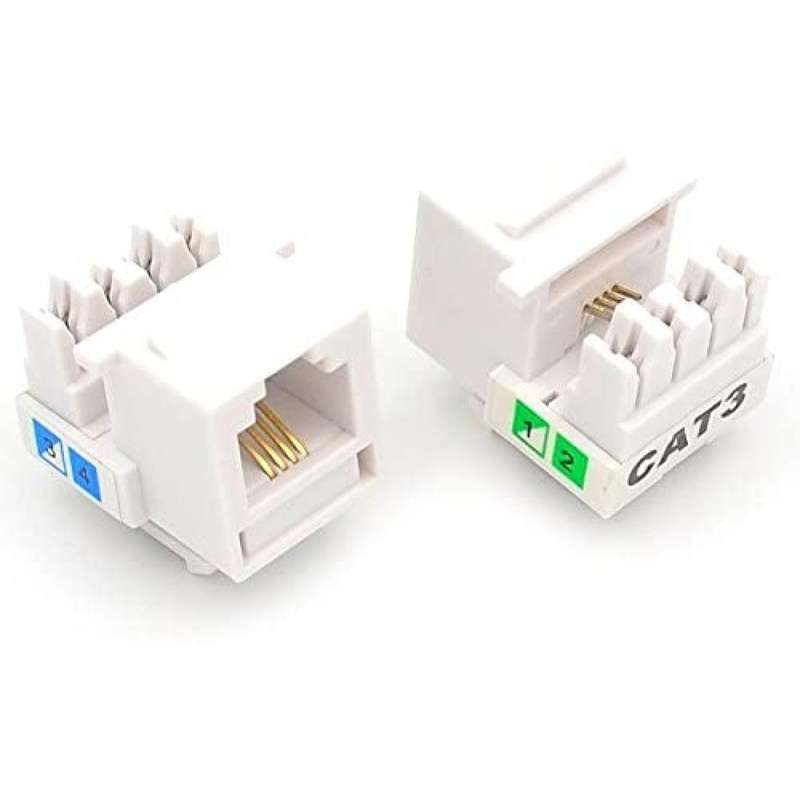 CAT3 RJ11 Punch Down Keystone Jack
