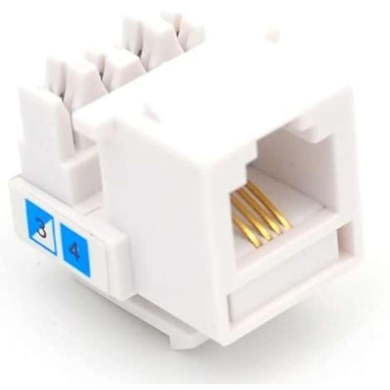 CAT3 RJ11 Punch Down Keystone Jack