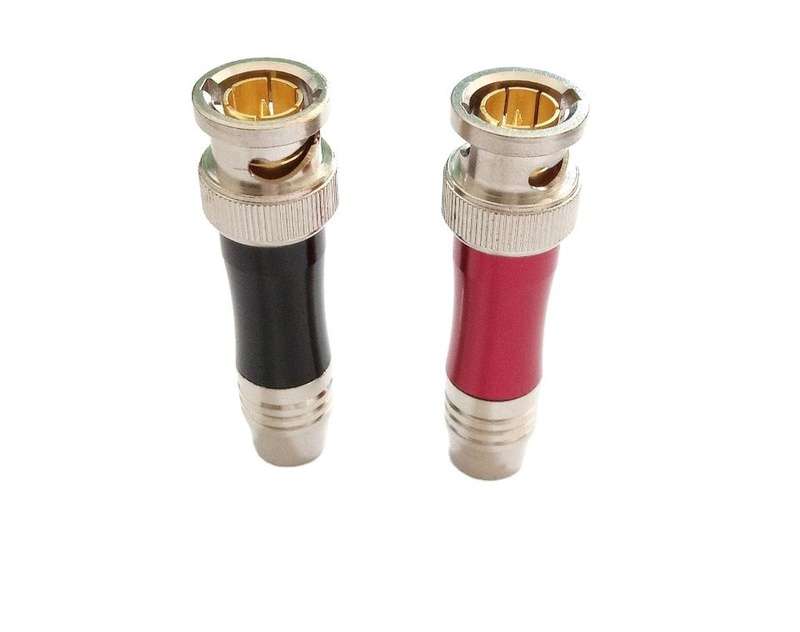 RG59 cctv coaxial cable camera adapter bnc connector PURE Copper