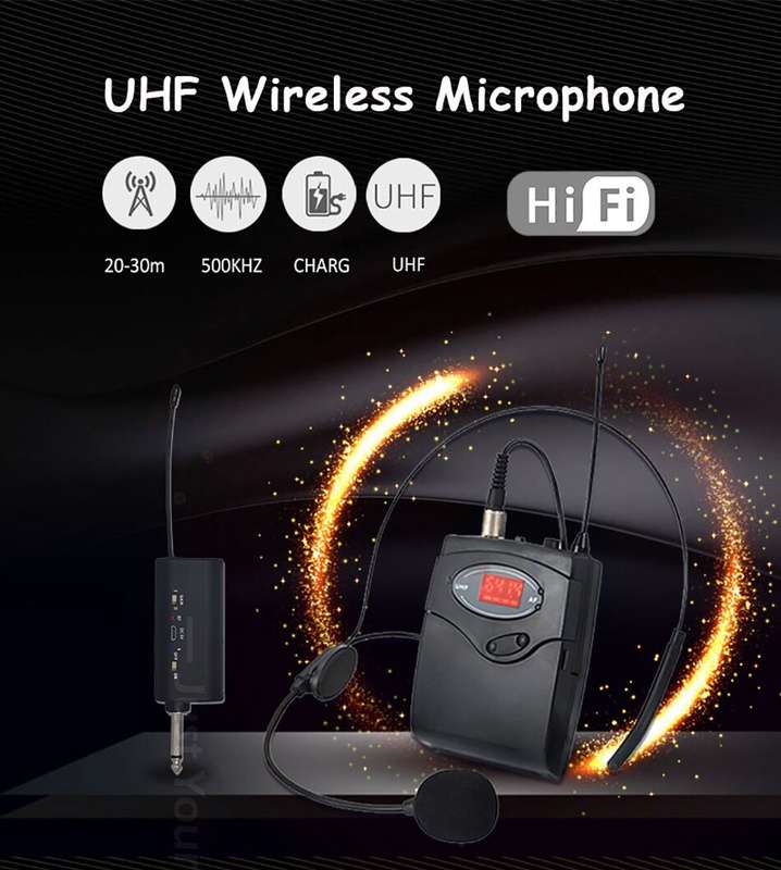 Wireless Headset Microphone System MIC YY-T1