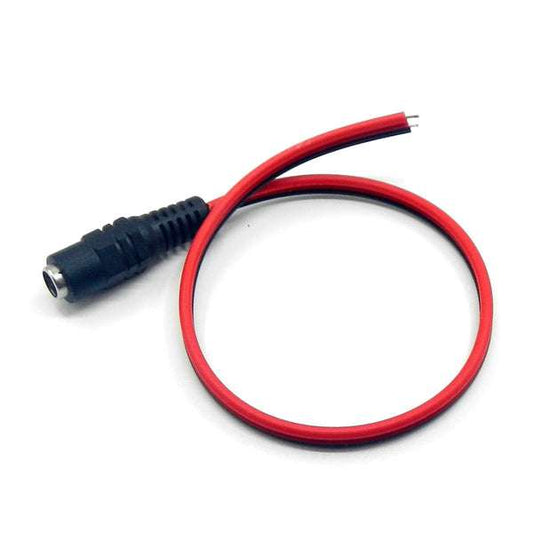 Female DC Barrel Jack to Pigtail Wire