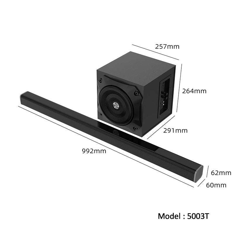 Surround Sound System 2.1 Home Theater Wireless Subwoofer Soundbar Speaker Wireless Speaker Sound Bar TV Soundbar YST-5004T