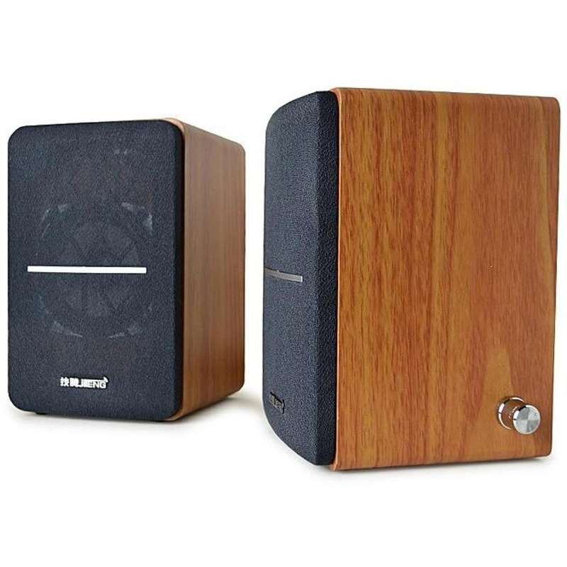 JT-009 USB+AUX Wooden Desktop Computer Speaker