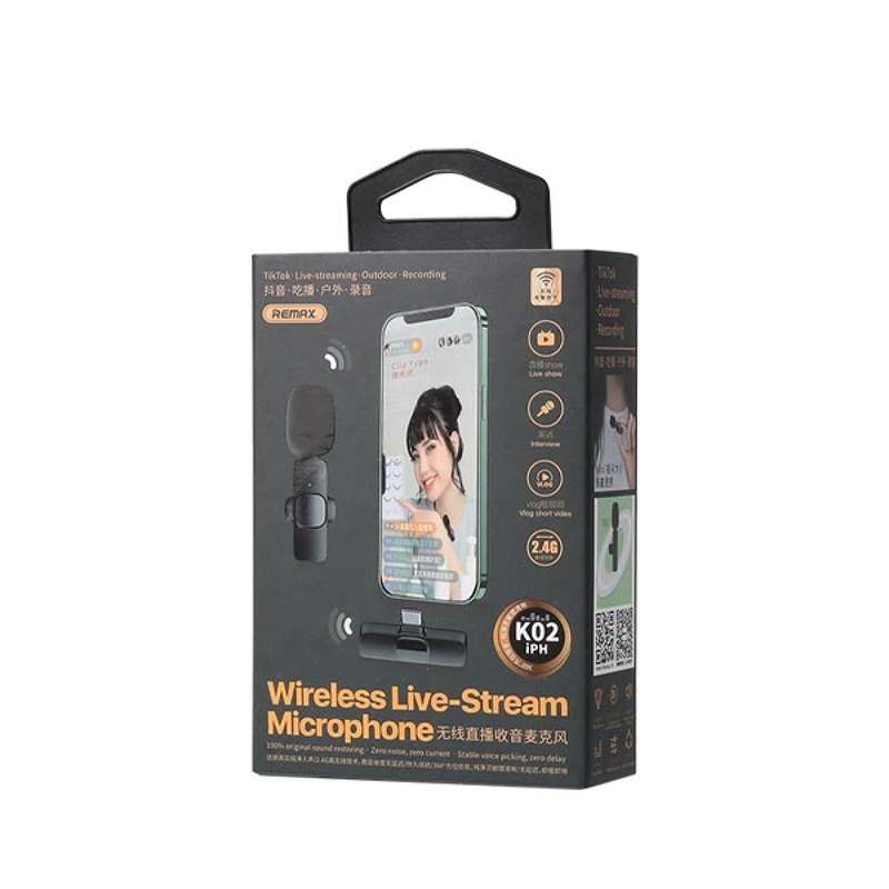 Remax K02-iPH Wireless Live-Stream Microphone