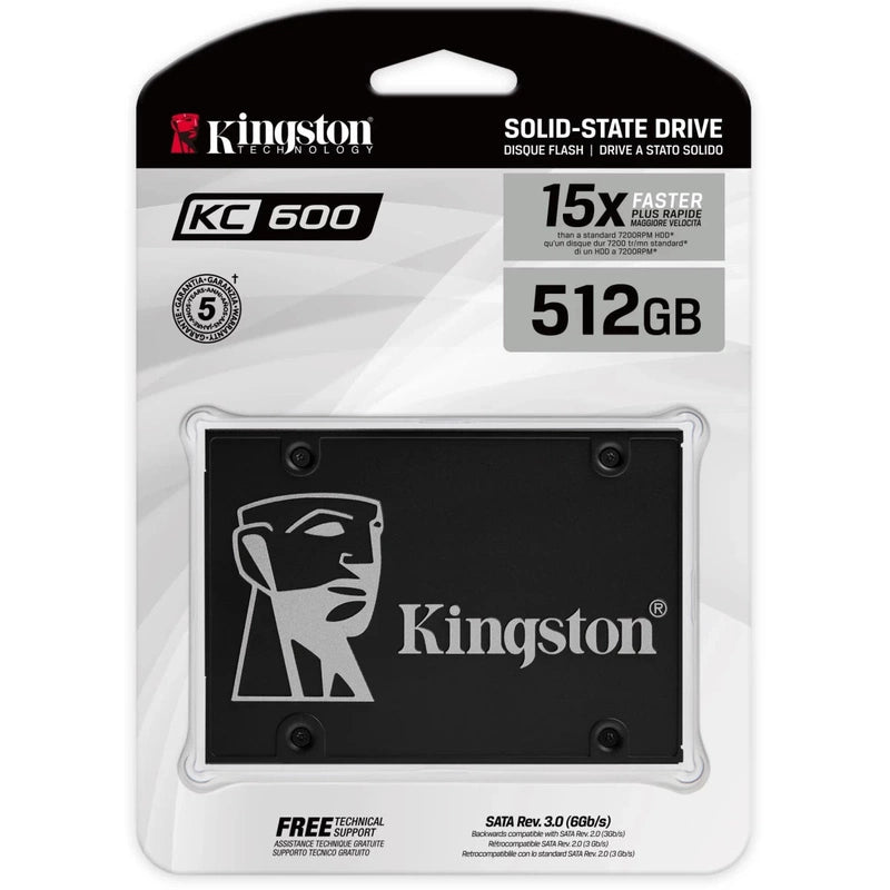 Kingston KC600 512GB SATA III Solid State Drive SSD
