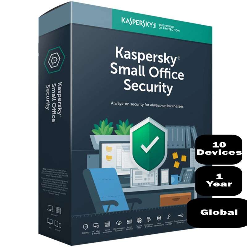 Kaspersky Small Office Security 10 Devices,1 Year