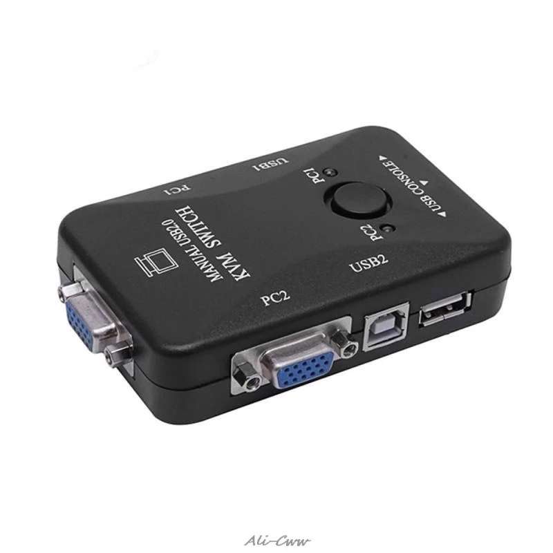 Manual 2 Port USB 2.0 KVM VGA Switch