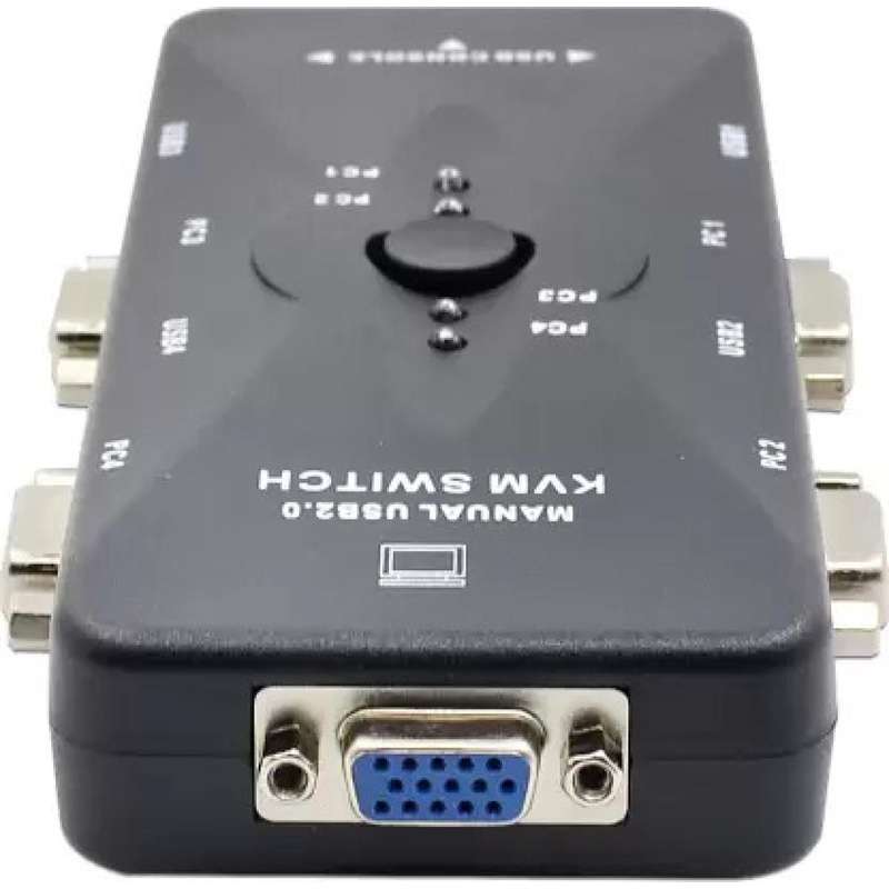 Manual 4 Port USB 2.0 KVM VGA Switch