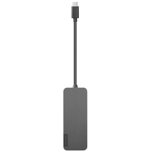 Lenovo USB-C to 4 Port USB-A Hub - Gray