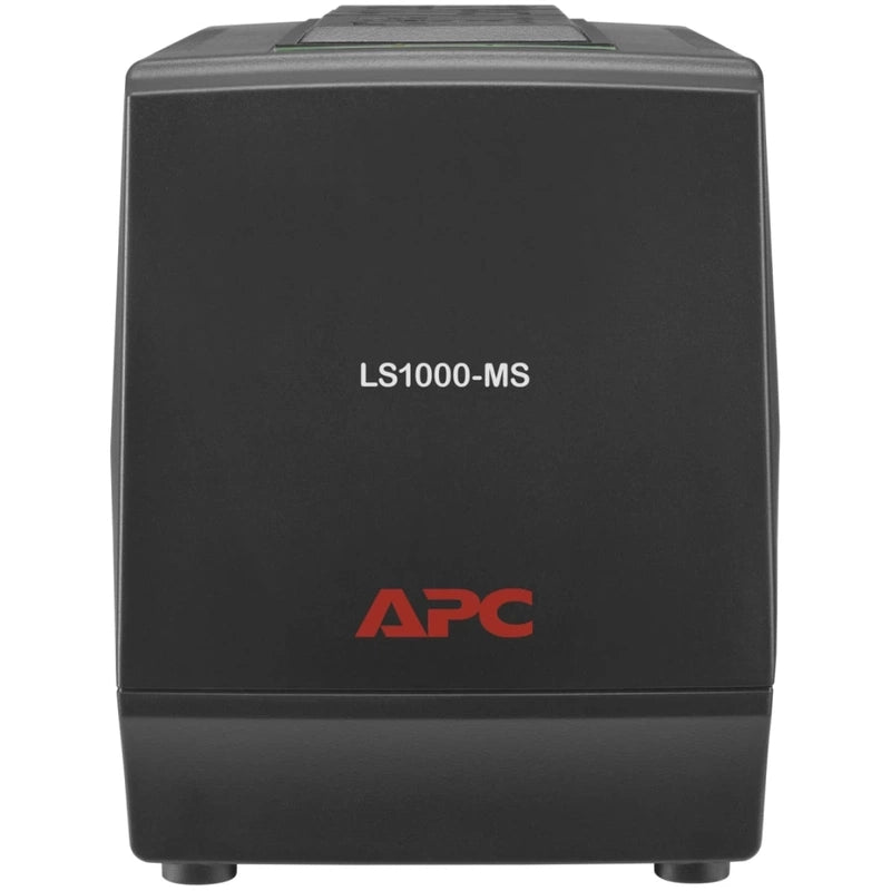 APC Line-R 1000VA 500W Automatic Voltage Regulator 3 Universal Outlets 230V - Black