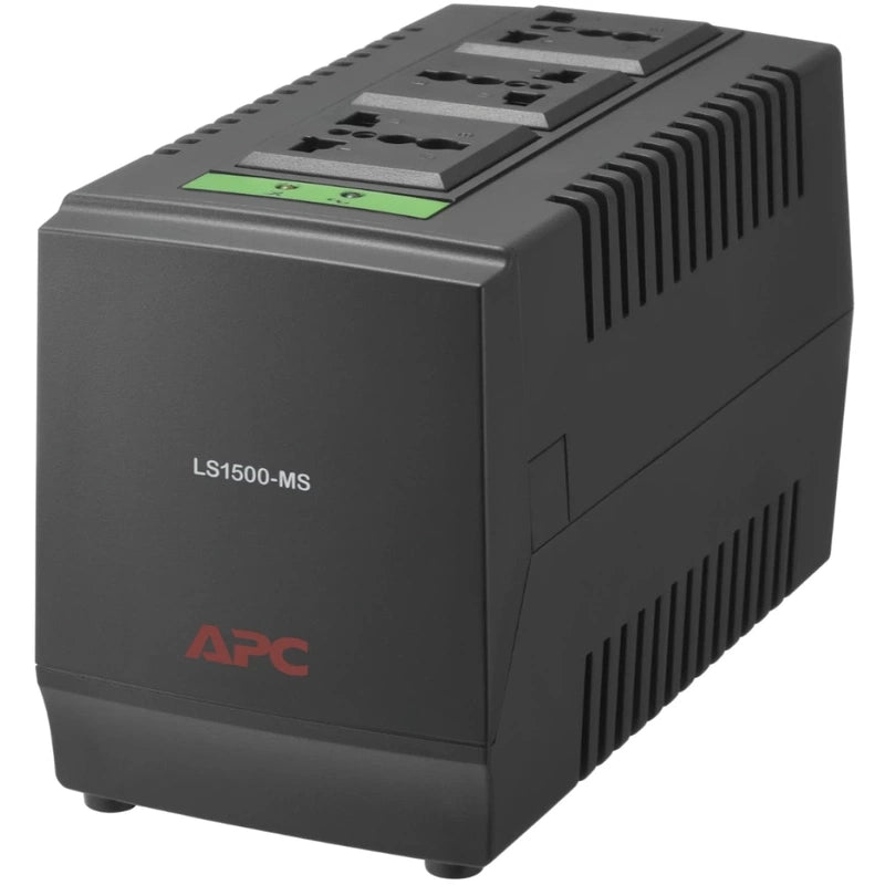 APC Line-R 1500VA 750W Automatic Voltage Regulator 3 Universal Outlets 230V - Black