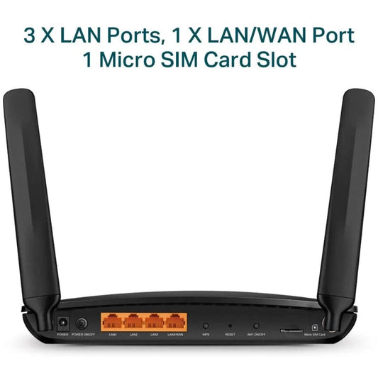 TP-Link Archer MR600 AC1200 Mbps 4G+ Mobile Wi-Fi Dual Band 4G/3G Network SIM Slot Unlocked Support Guest Network & Parental Control
