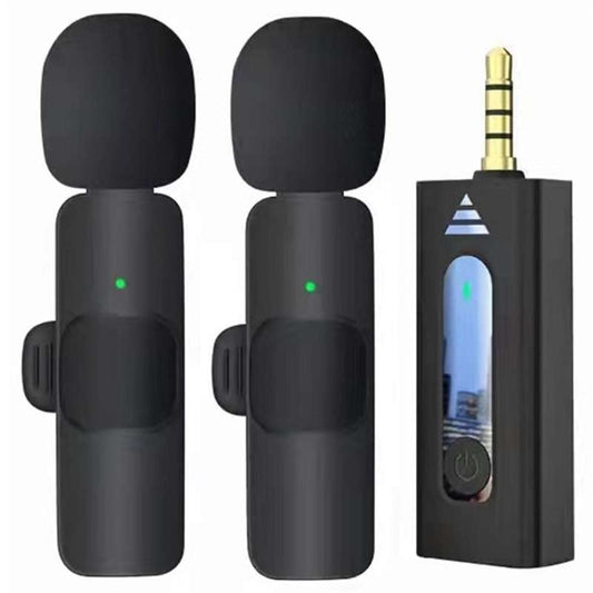 K35 Two Wireless MicroPhones 3.5mm Jack