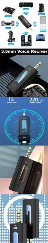 K35 Two Wireless MicroPhones 3.5mm Jack