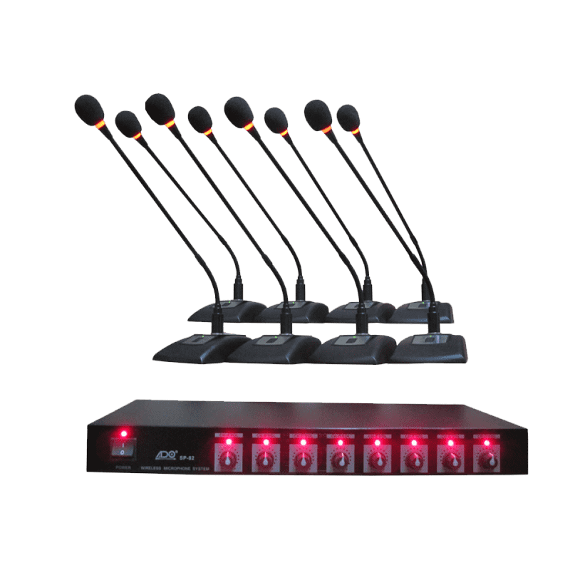 Professional Wireless Conference Microphone SP-82 /8 MICS