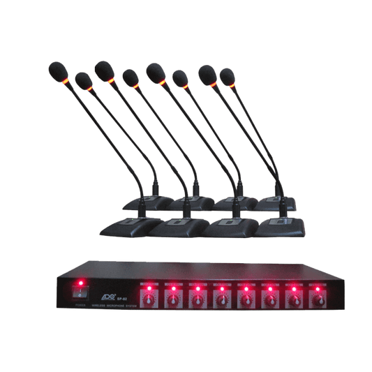 Professional Wireless Conference Microphone SP-82 /8 MICS