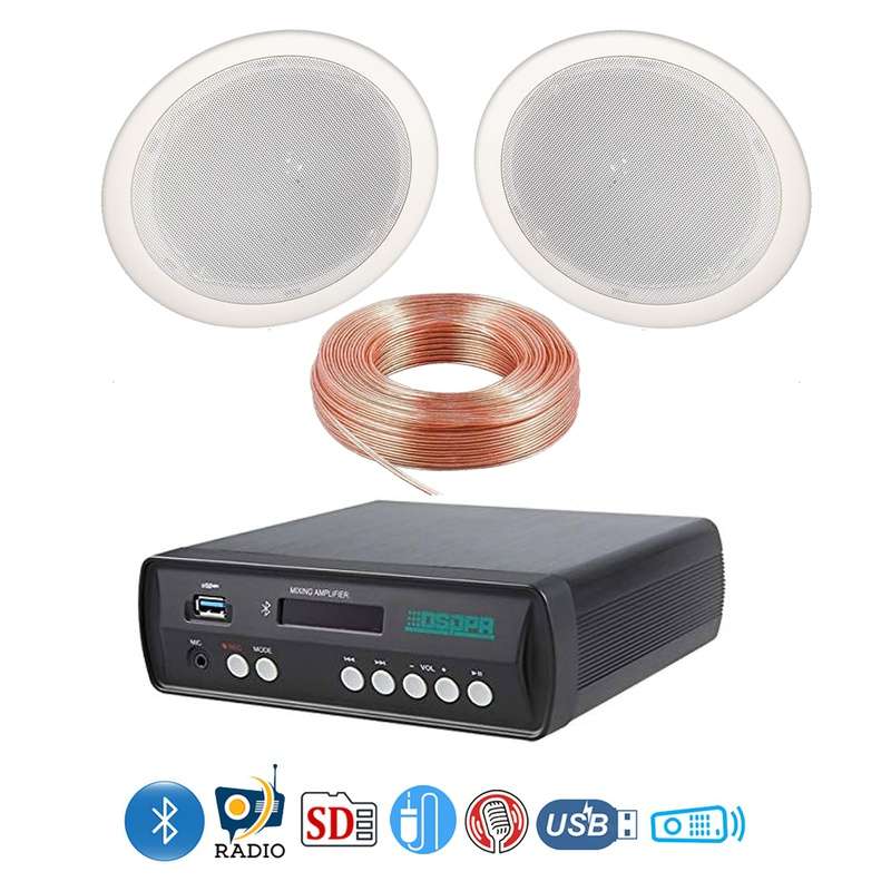 نظام صوتي سقفي متكامل للمنازل والأعمال سماعتين