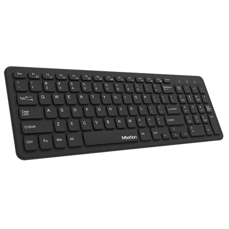 Meetion MT-K410 Wireless Ultra Thin Chocolate Keyboard