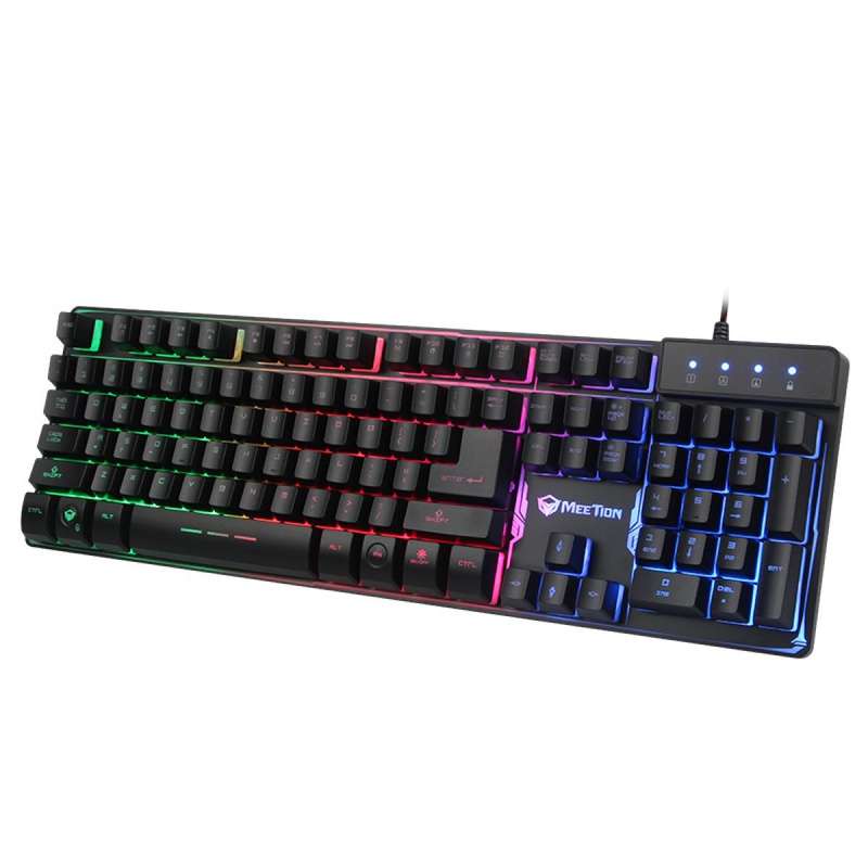 MeeTion MT-K9300 Colorful Rainbow Backlit Gaming Keyboard