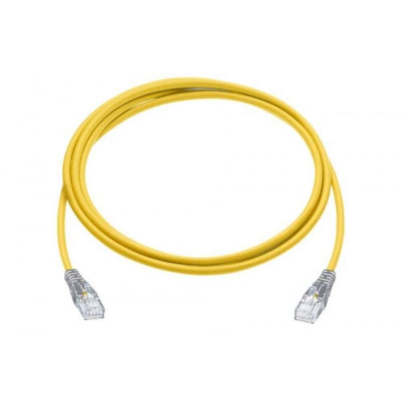 D-Link NCB-C6UYELR1-1 Cat6 UTP 24 AWG PVC Round Patch Cord-1M