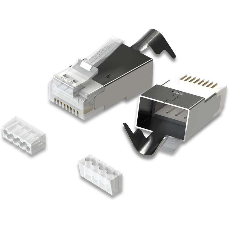 D-Link NPG-6A2MET502-50 RJ45 Connectors Cat6A Ethernet Shielded Modular Plugs
