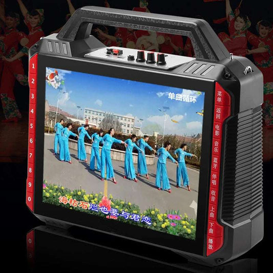 New Dual Speakers High Power Bluetooth Speaker Video Player 14 Inch HD Screen MP3 MP4 Karaoke Machine