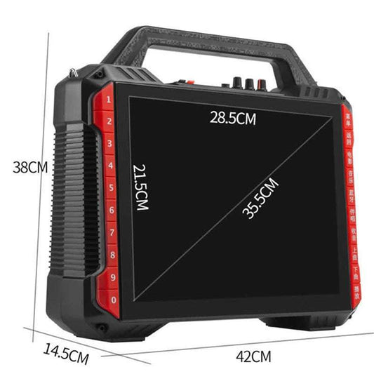 New Dual Speakers High Power Bluetooth Speaker Video Player 14 Inch HD Screen MP3 MP4 Karaoke Machine