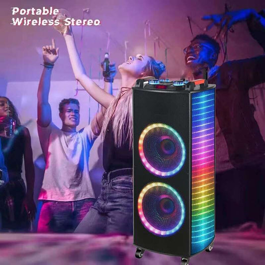 Outdoor Trolley Double 12 Inch Stage 100W Speakers