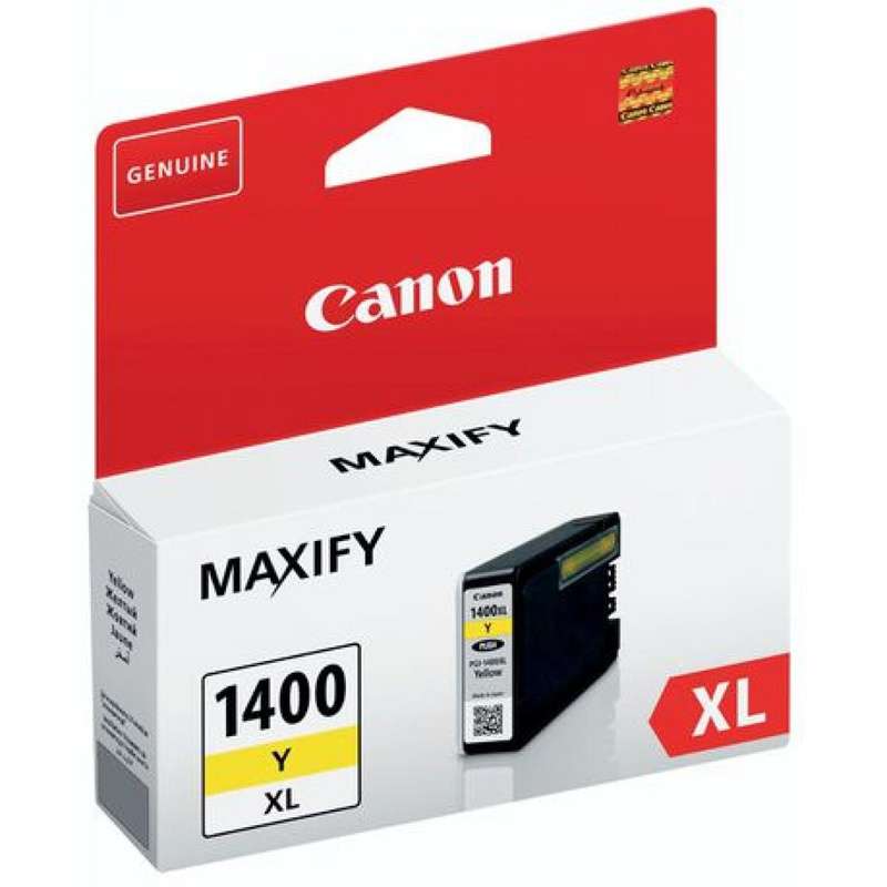 Canon PGI-1400XLY Yellow Inkjet Cartridge Compatible with MAXIFY MB2040/MB2340