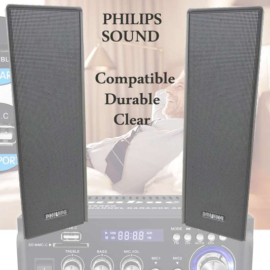 Philips Power Full Indoor Slim Speaker - ad904wp 2 PIECES