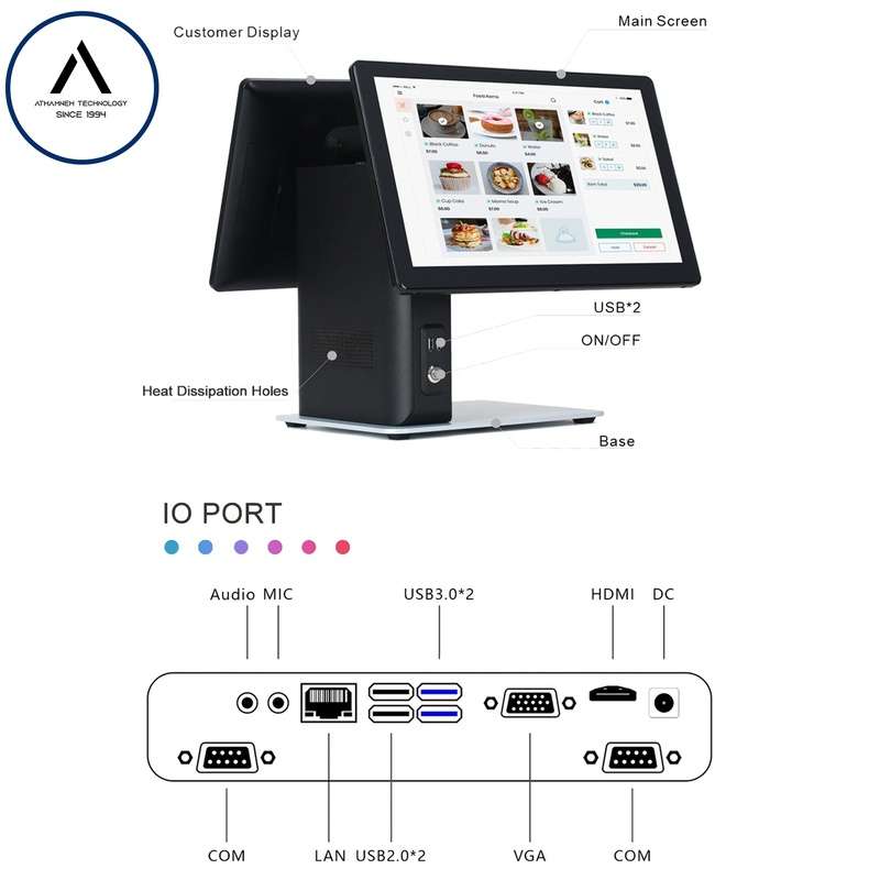 ULTRAWAVE i5 DUAL 15.6 SCREEN 128 SSD DRIVE - 4 GB MEMORY POS System