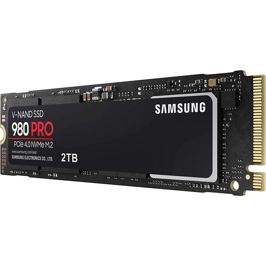 Samsung 980 PRO 2TB PCIe 4.0 NVMe M.2 2280 Internal Solid State Drive SSD up to 7000 MB/s