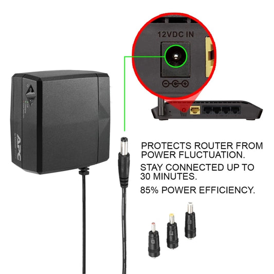 APC CP12010LI 12V DC Mini UPS Power Adapter With Lithium-Ion Battery Backup