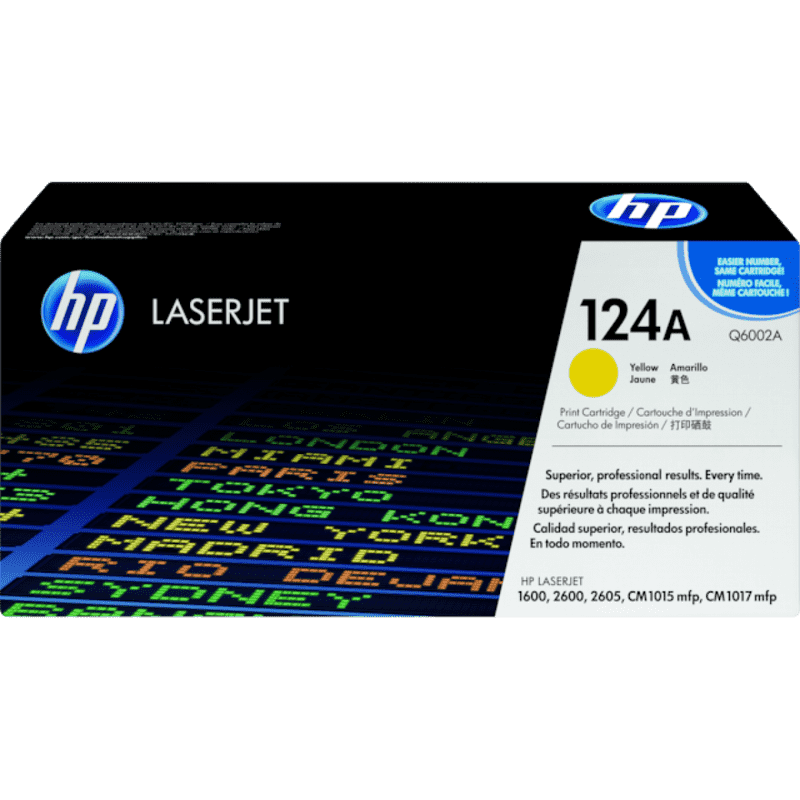 HP 124A Yellow Original Toner Advantage Cartridge For Color Printer 1600/2600/2600N/2605DN/2605DTN/CM1015MFP