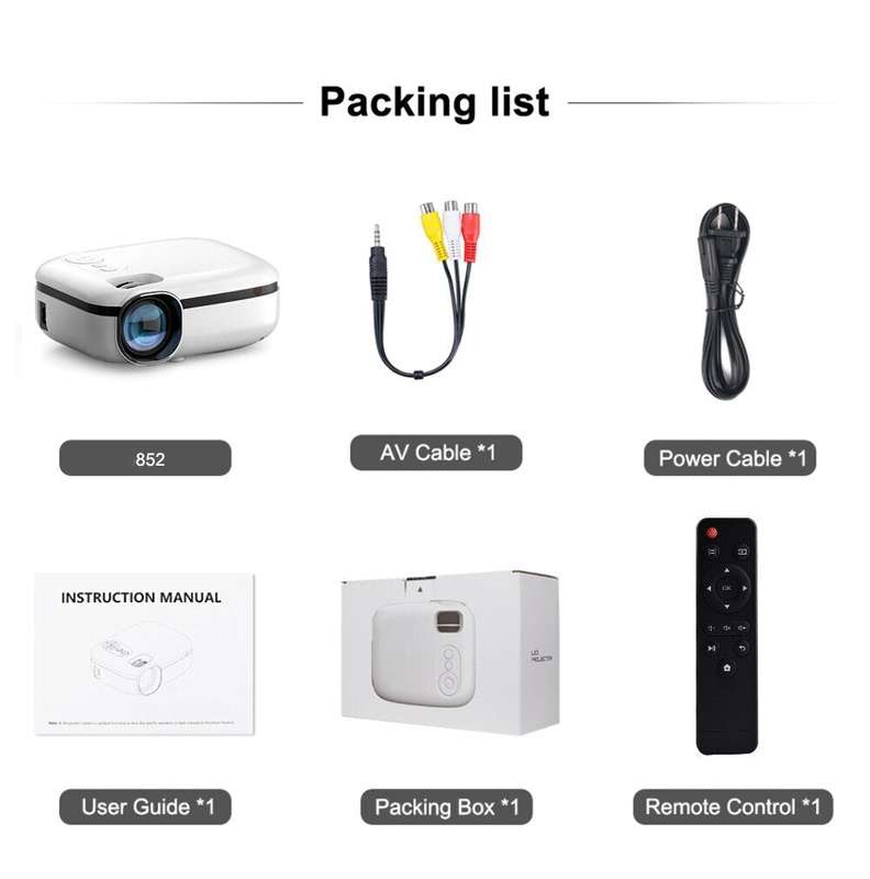 Video Projector for Home RD852