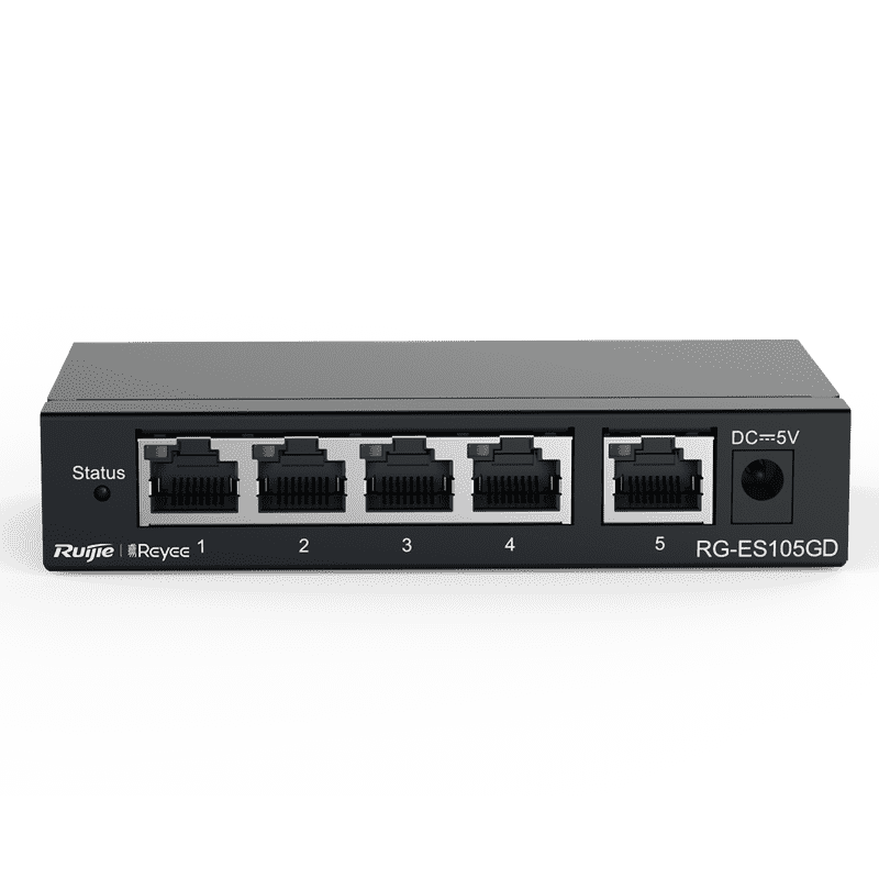 RG-ES105GD, 5-port 10/100/1000Mbps Unmanaged Non-PoE Switch