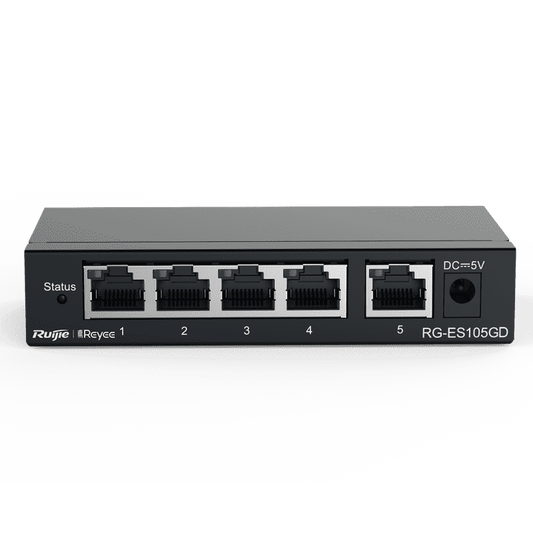 RG-ES105GD, 5-port 10/100/1000Mbps Unmanaged Non-PoE Switch