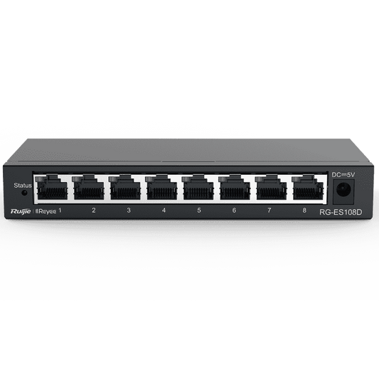 RG-ES108D, 8-port 10/100Mbps Desktop Unmanaged Switch