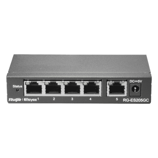 RG-ES205GC, 5-Port Gigabit Smart Cloud Mananged Non-PoE Switch